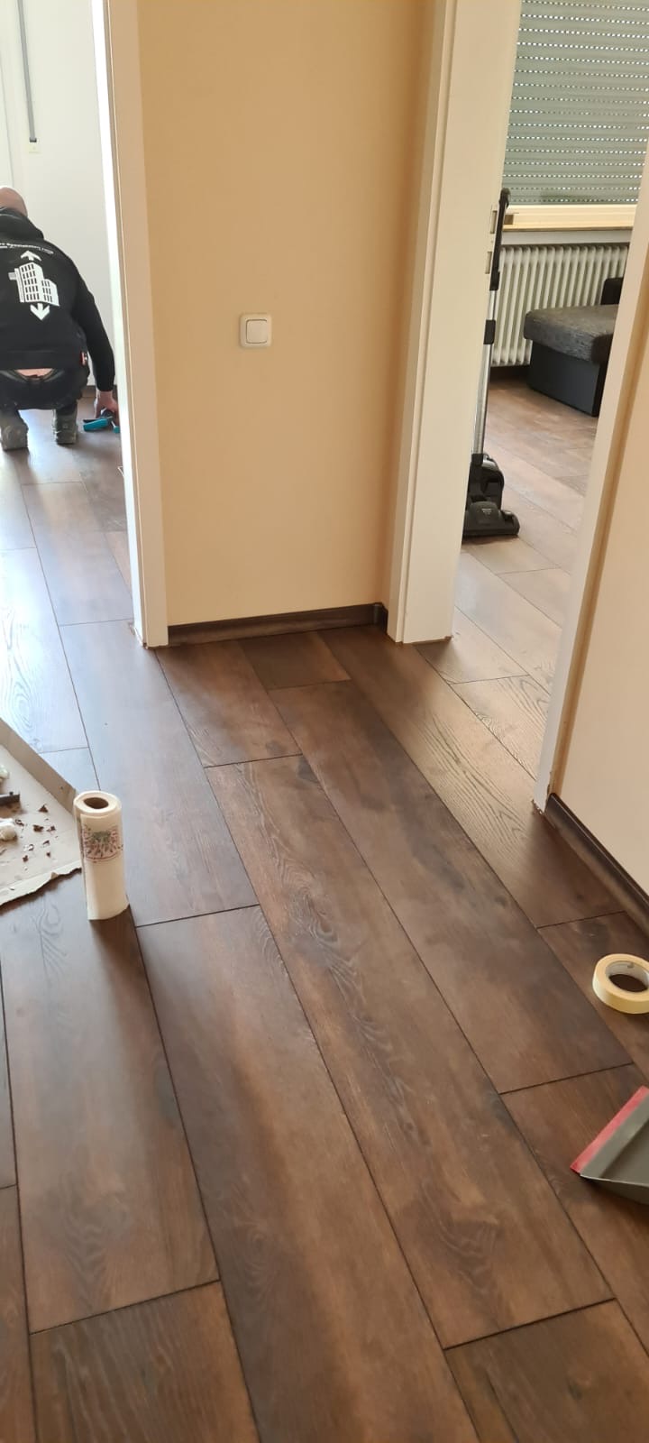 Laminatverlegung